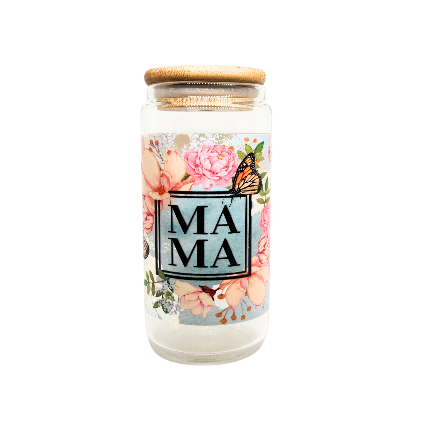 Mama Tumbler - simple pink floral design