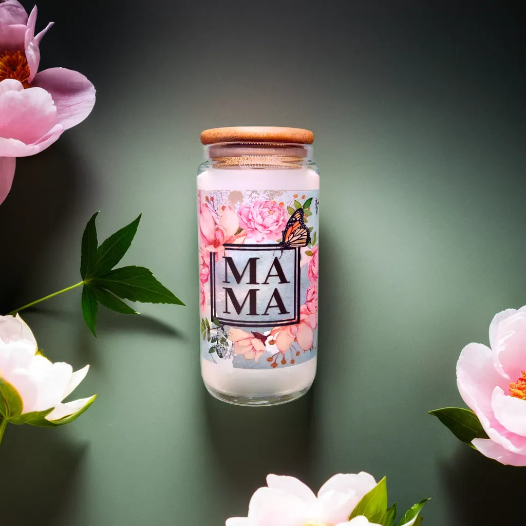 Mama Tumbler - simple pink floral design