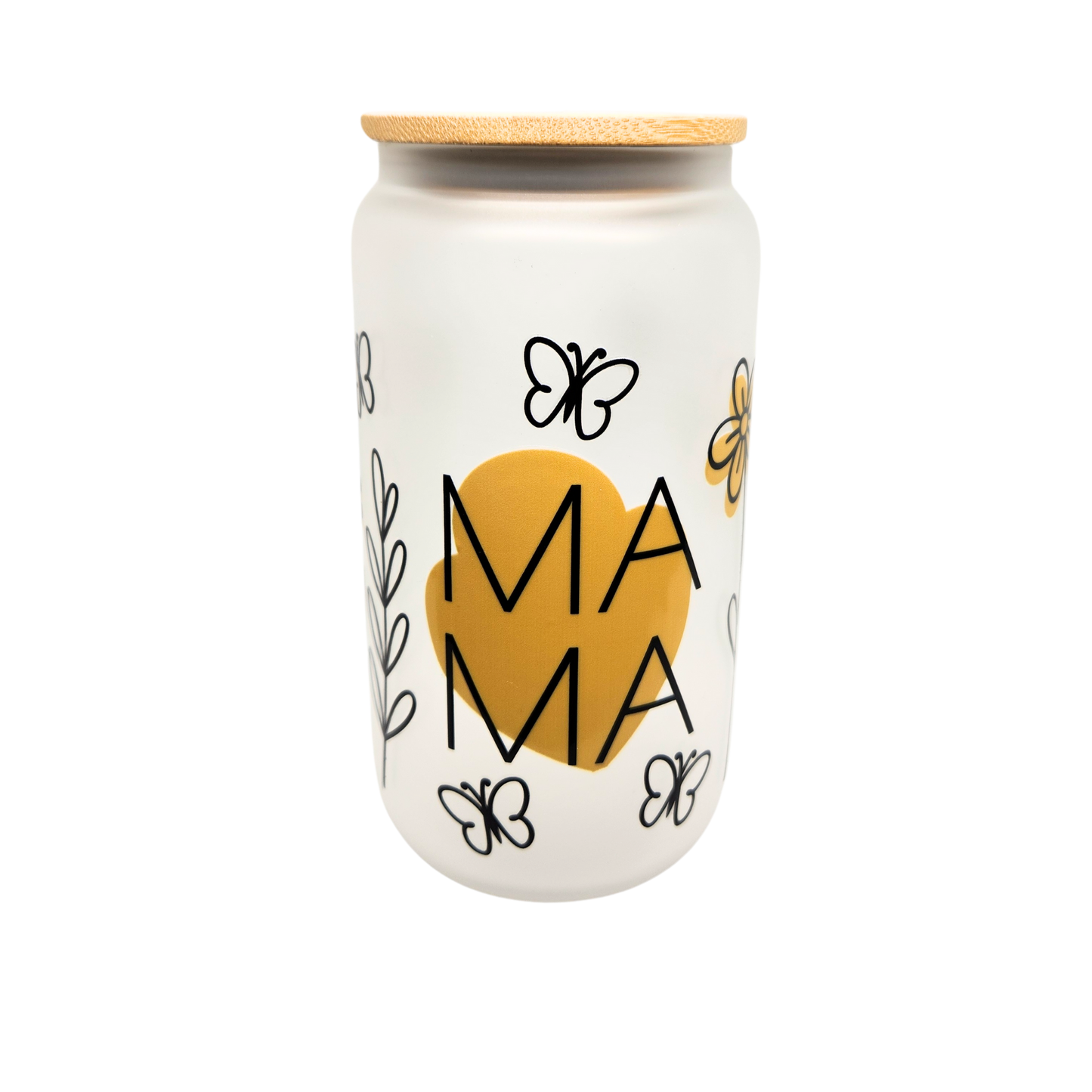 Mama Tumbler - simple yellow floral design