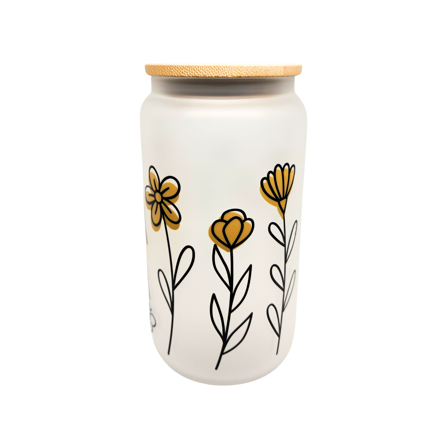 Mama Tumbler - simple yellow floral design