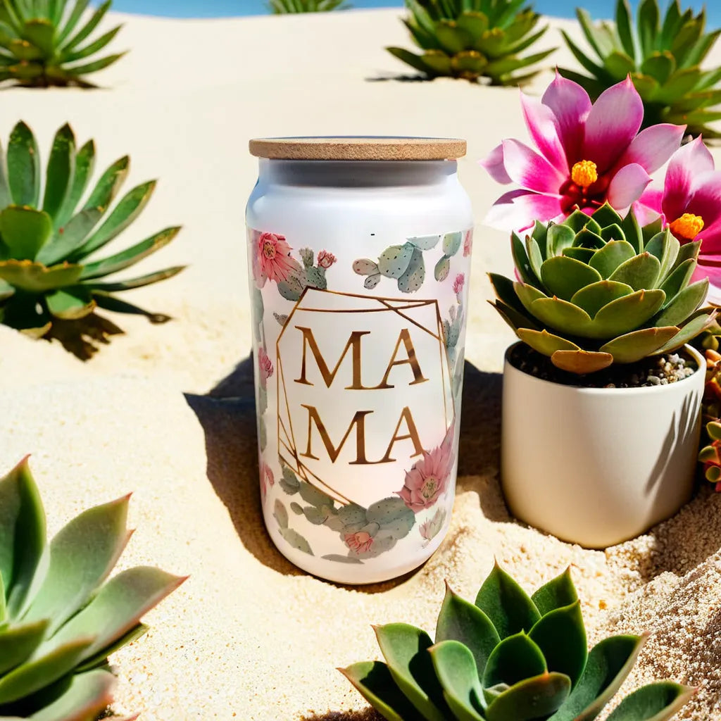 Cactus Pink Flower Mama Tumbler